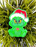Baby Grinch W Santa Hat