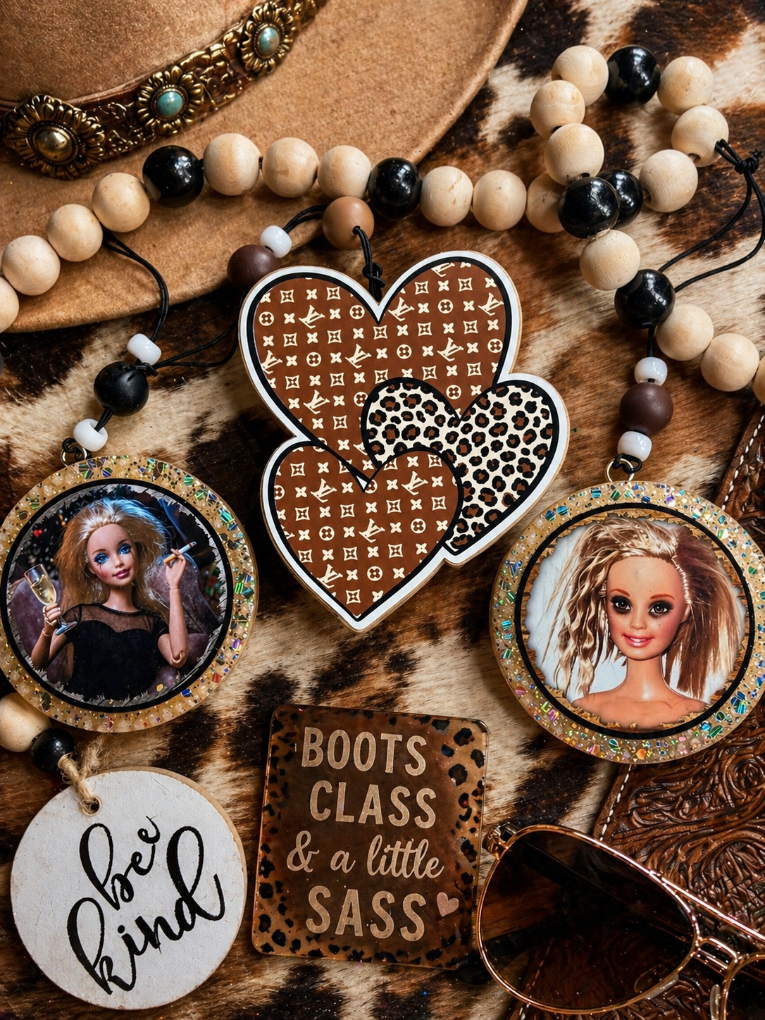 LV hearts cardstock