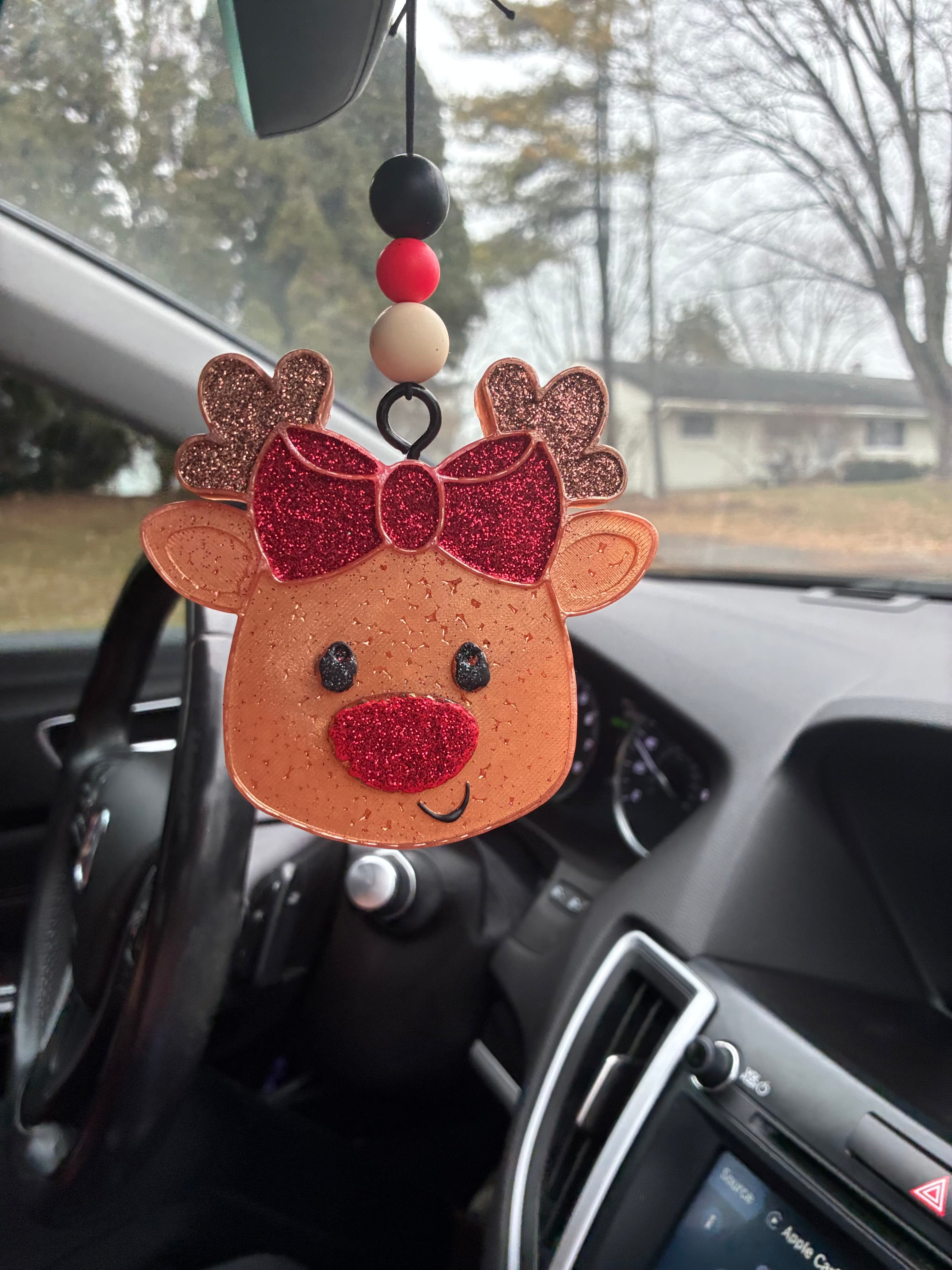 Girly Reindeer W Bow
