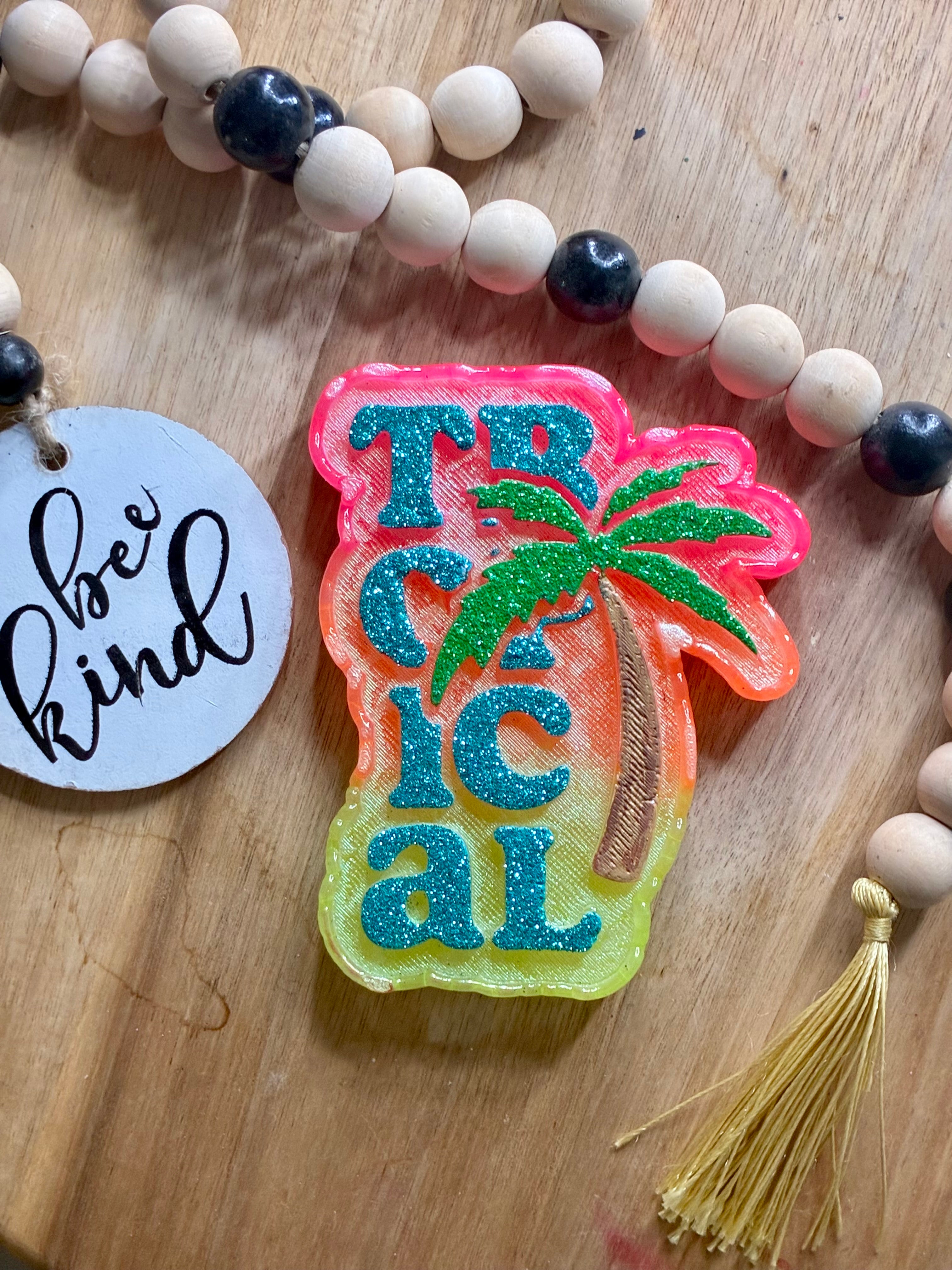 "Tropical" with Palm Tree