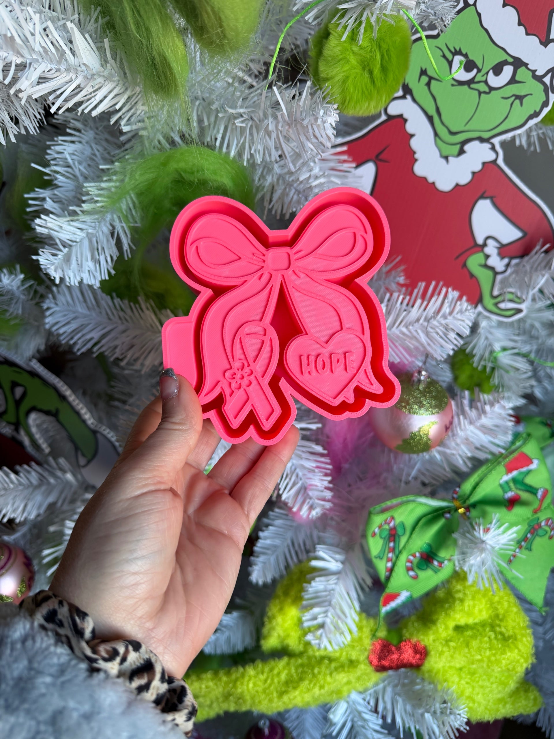 Cherry with Cancer Ribbon & Heart